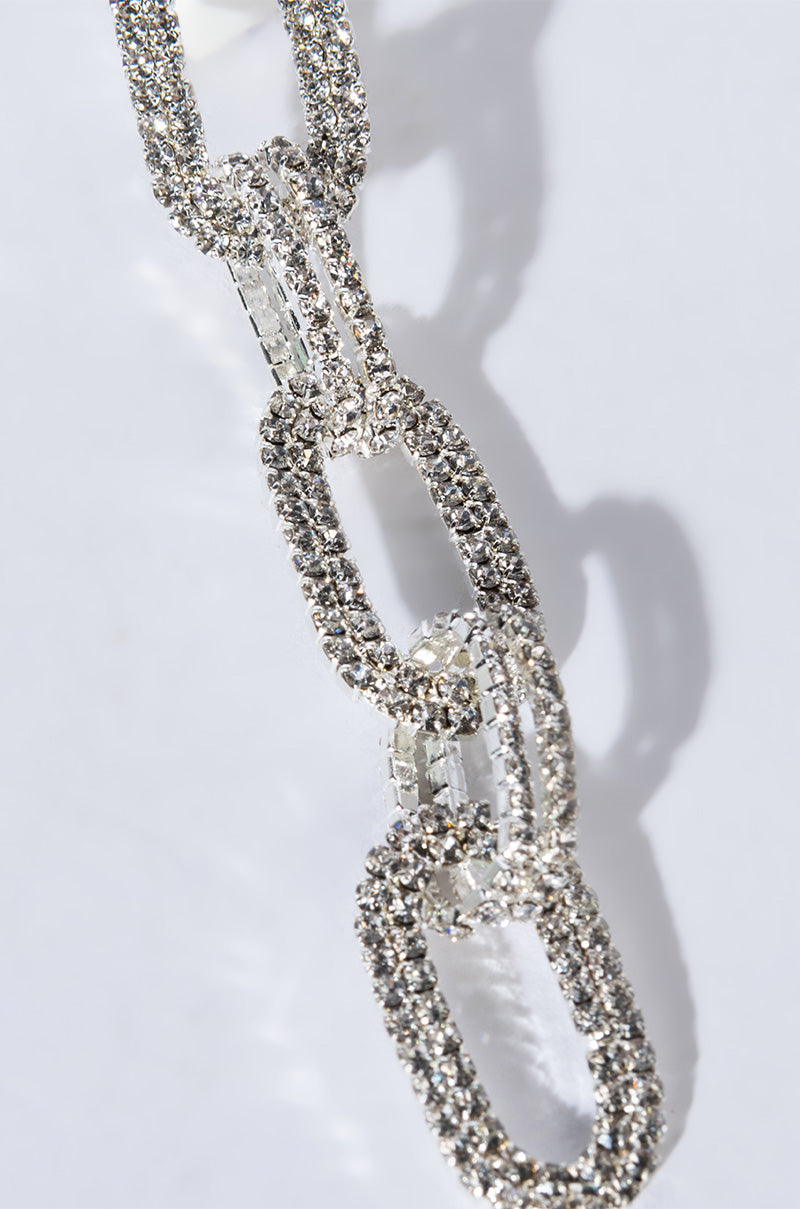ARABELLA RHINESTONE CHAIN EARRINGS