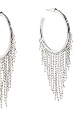 CHAIN DRIP HOOP EARRING