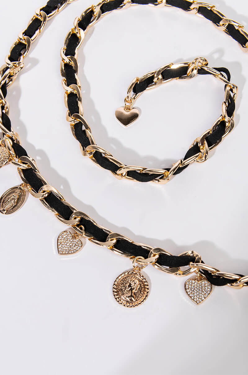 CHARMED CHAIN BELT