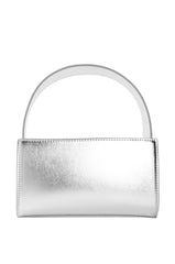 CHEERFUL METALLIC STRUCTURED BAG IN SILVER