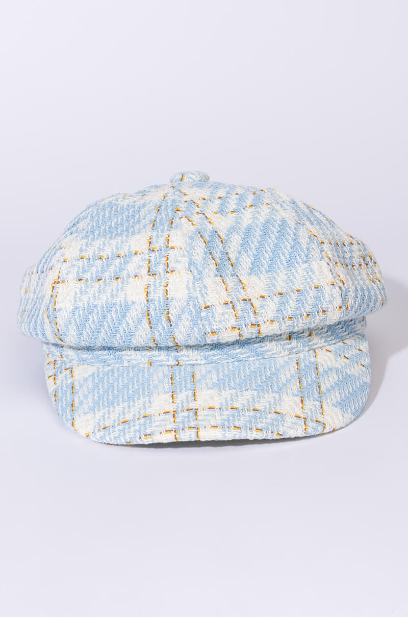 CHER PLAID BAKER HAT