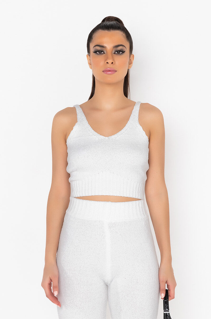 CHILLIN AF COZY TANK IVORY