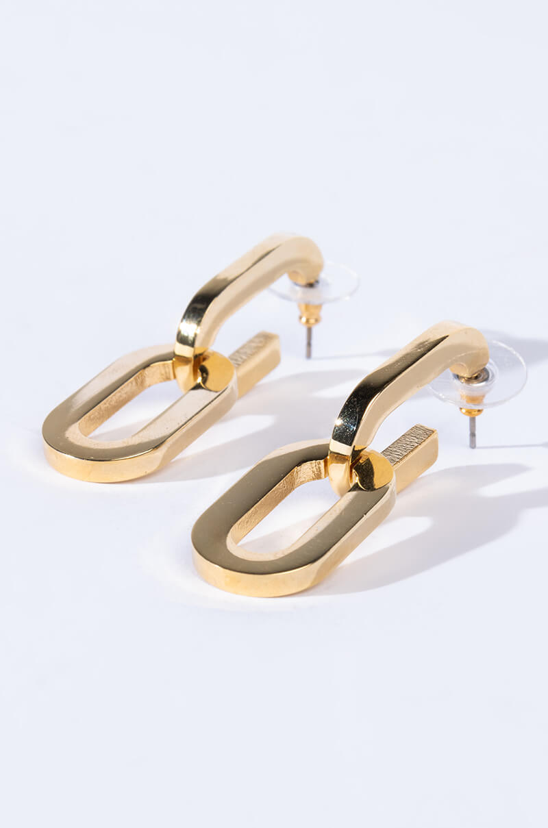 CHUCNKY CHAIN DANGLE EARRINGS
