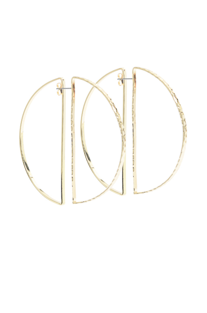 CIRCLE IT FRONT BACK EARRING IN GOLD