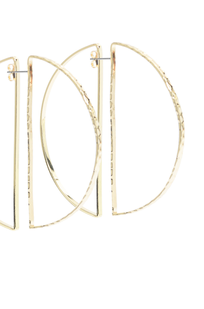 CIRCLE IT FRONT BACK EARRING IN GOLD