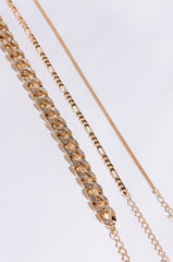 CLASSIC CUBAN ANKLET SET