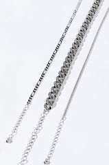 CLASSIC CUBAN ANKLET SET