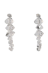 CLEAR ICE DROP EARRING