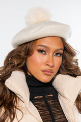 COLOR POP FAUX FUR BERET