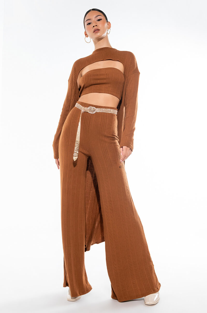COZY LOOKS WIDE LEG LEGGINGS
