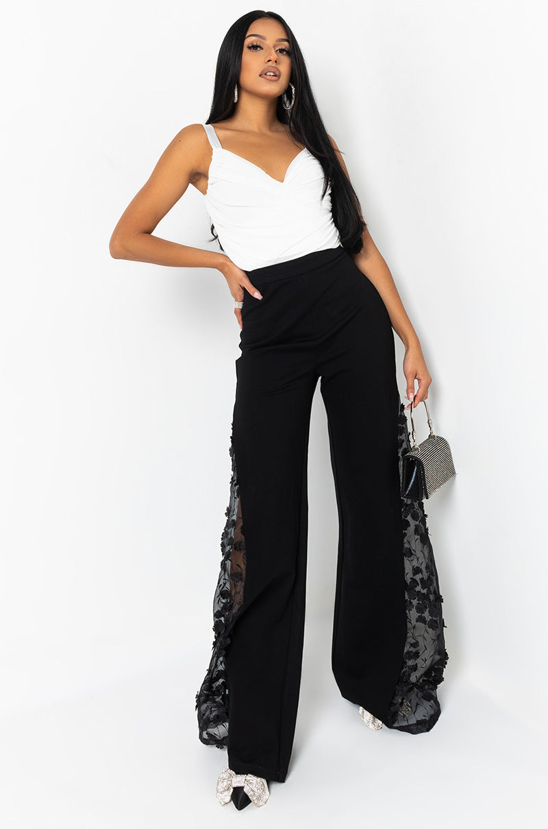 CROSS IT UP DOUBLE MESH TOP WHITE