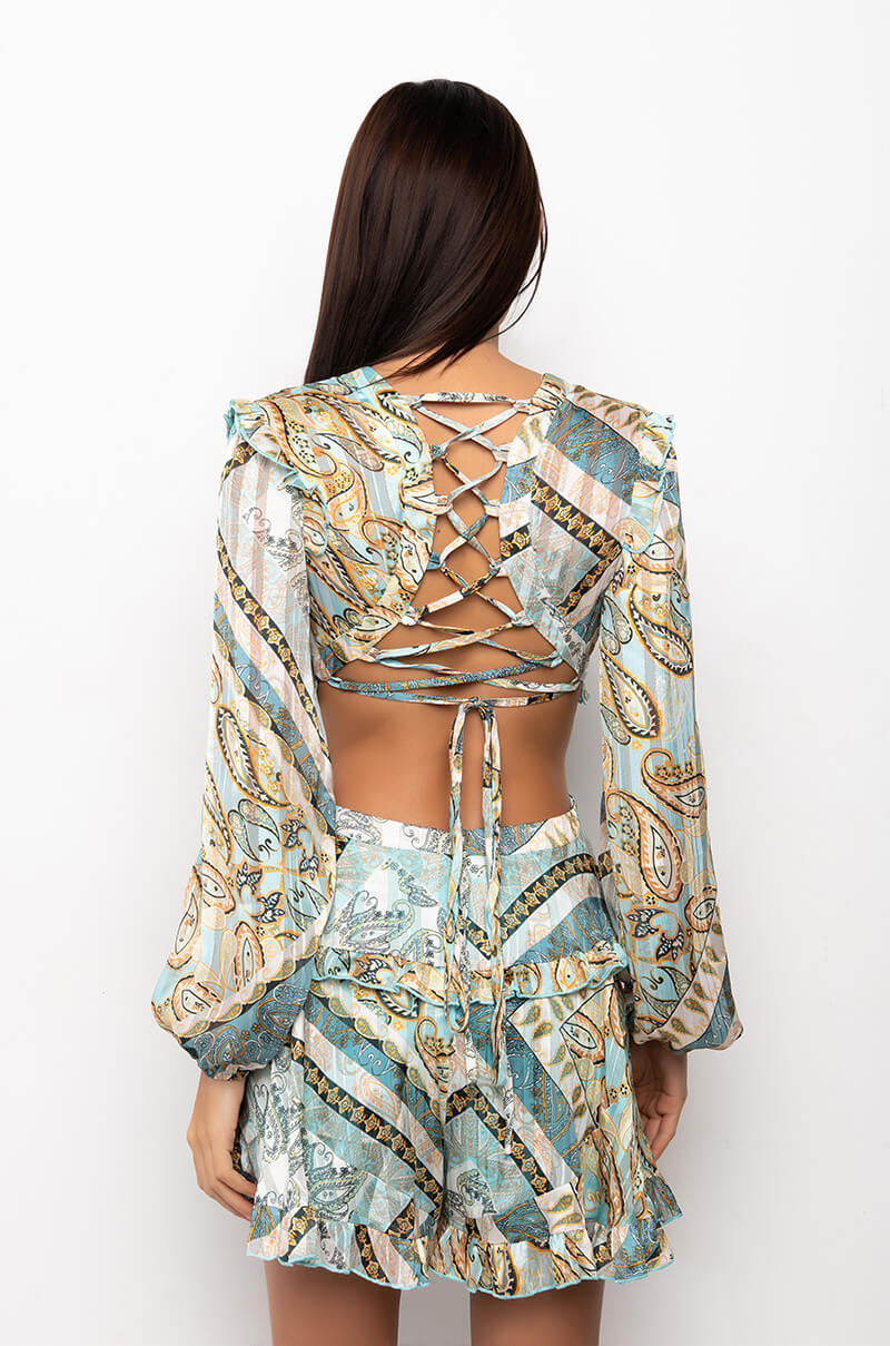 CRUSHING ON YOU ROMPER WITH CUT OUTS