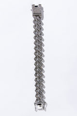 CUBAN STRAIGHT EDGE CHAIN BRACELET
