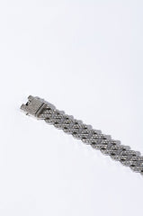 CUBAN STRAIGHT EDGE CHAIN BRACELET