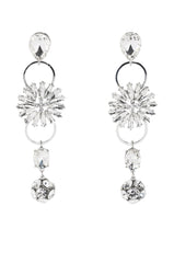 DAISY STATEMENT EARRING IN SILVER