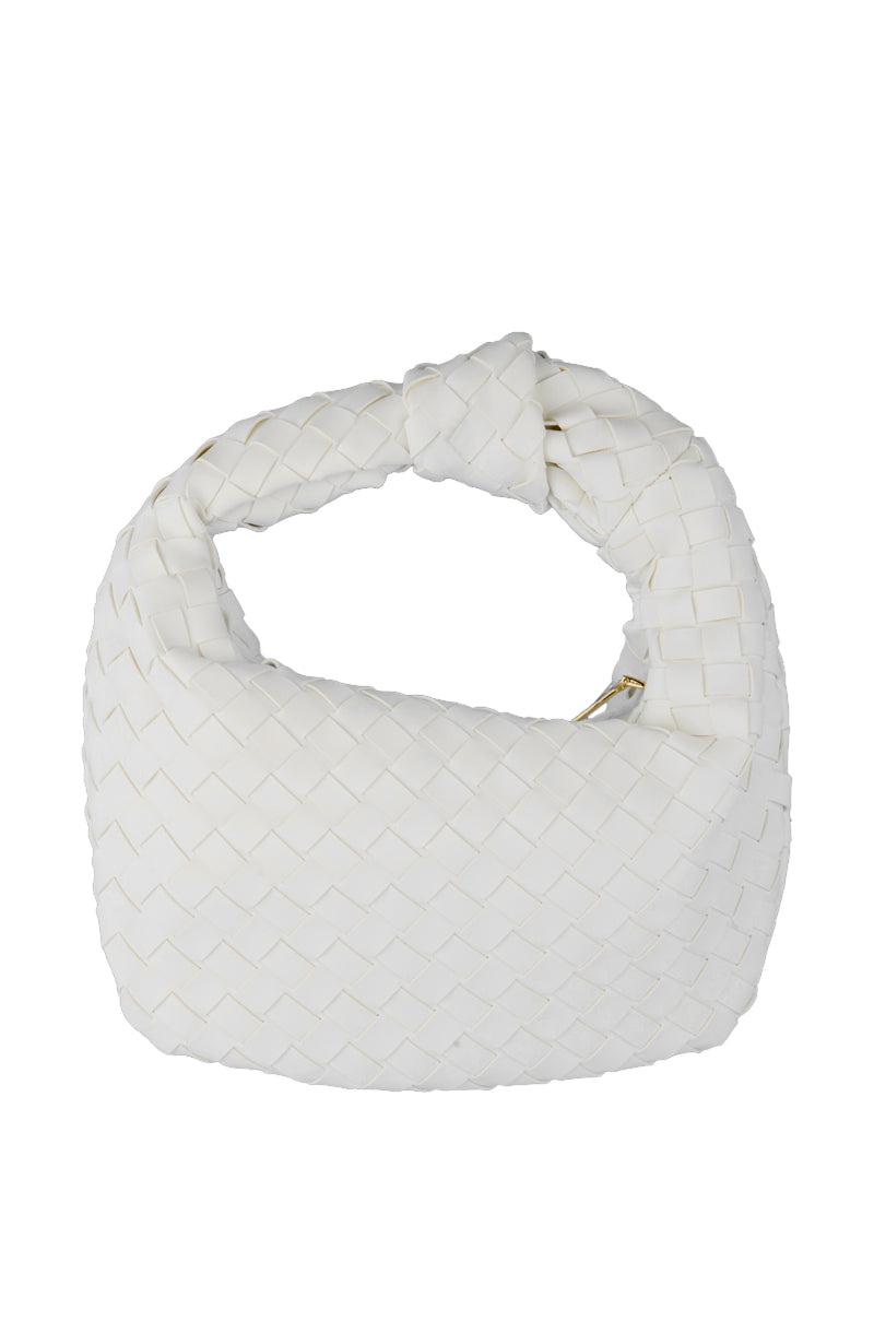 DAISY PU WEAVE PURSE