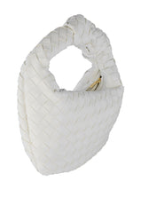 DAISY PU WEAVE PURSE
