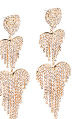 DANGLE HEART EARRING