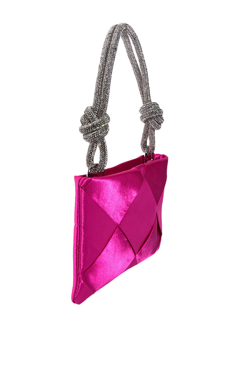 DATE NIGHT SATIN WEAVE PURSE