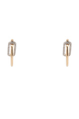 DESIGNER DOWN HOOP EARRING