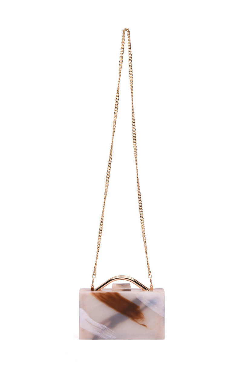 DEVOTED PVC BOX CLUTCH