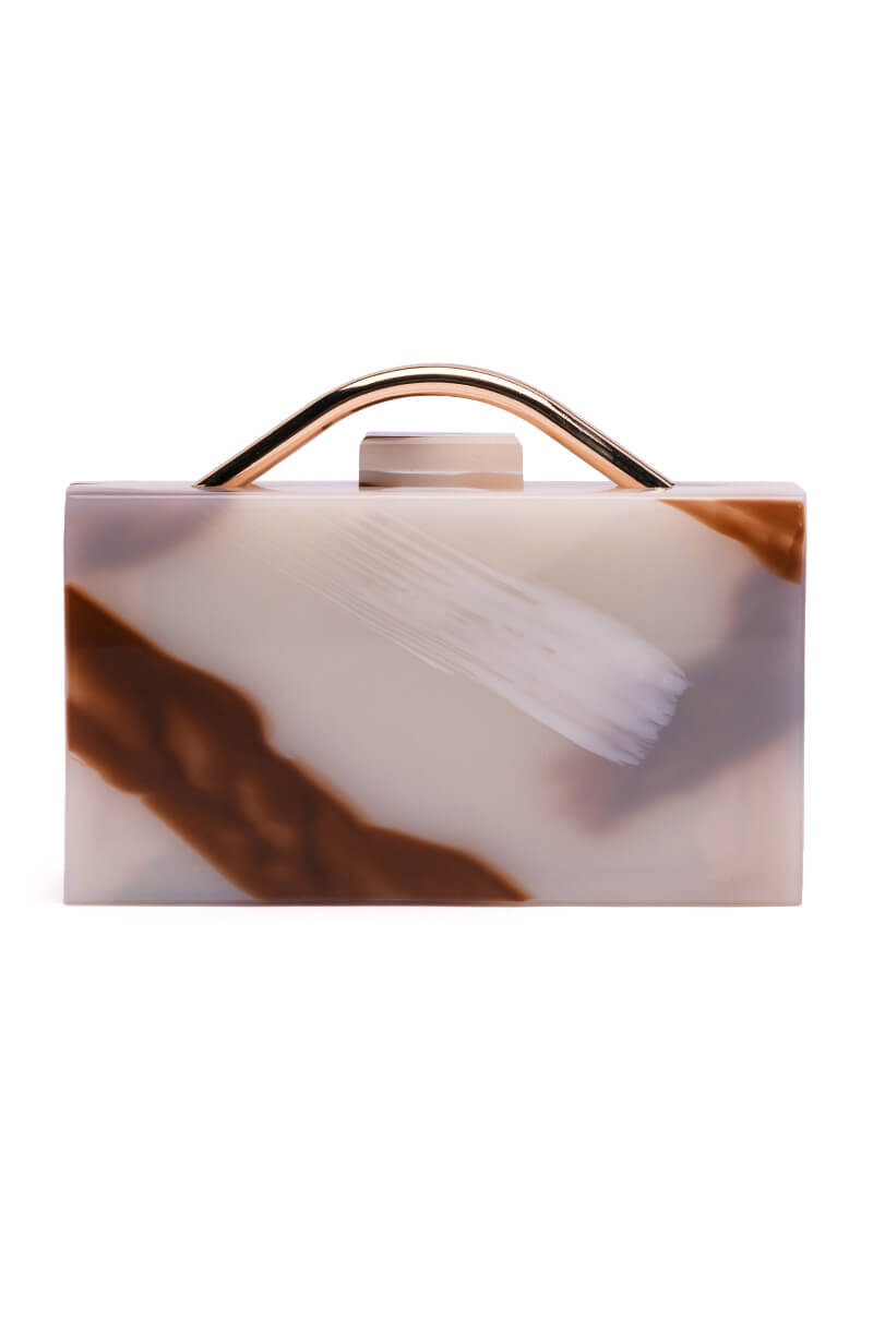 DEVOTED PVC BOX CLUTCH