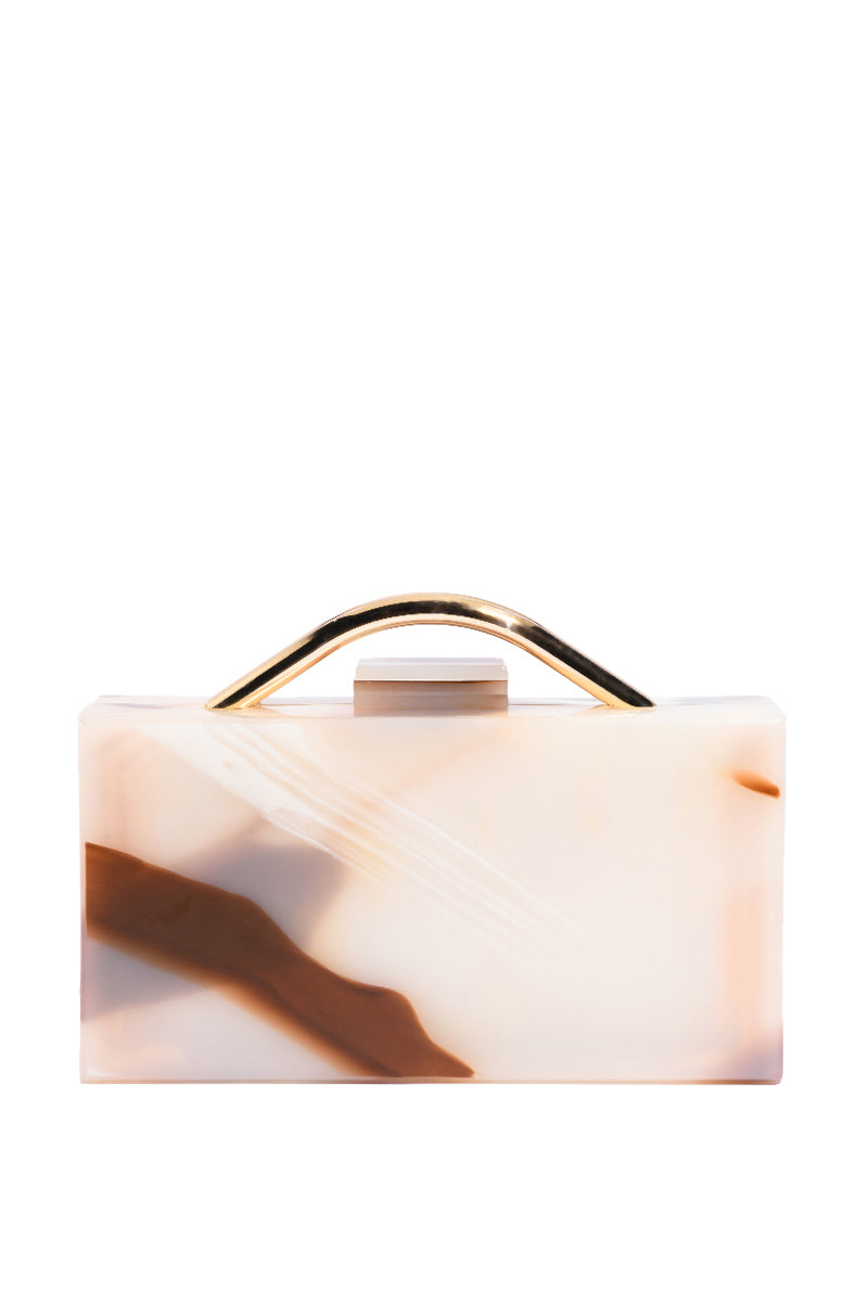 DEVOTED PVC BOX CLUTCH