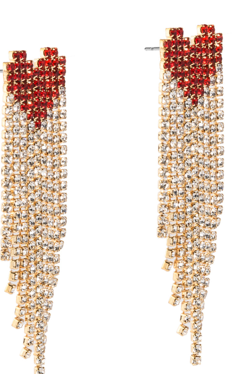 DIGITAL HEART EARRING IN GOLD
