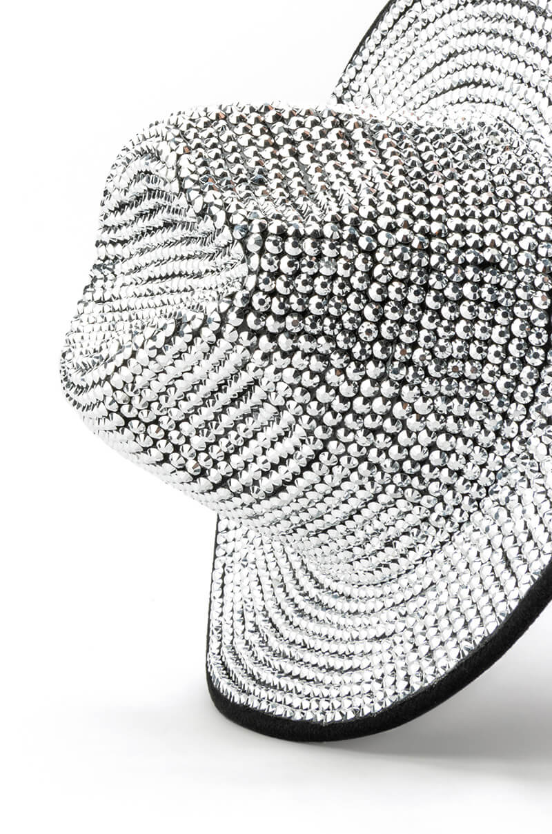 DISCO LIGHTS SILVER FEDORA