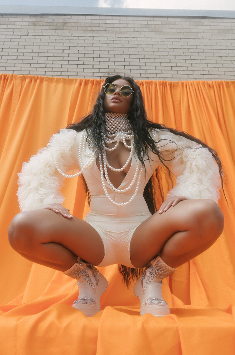 DO THINGS MY OWN WAY FASHION ROMPER IVORY