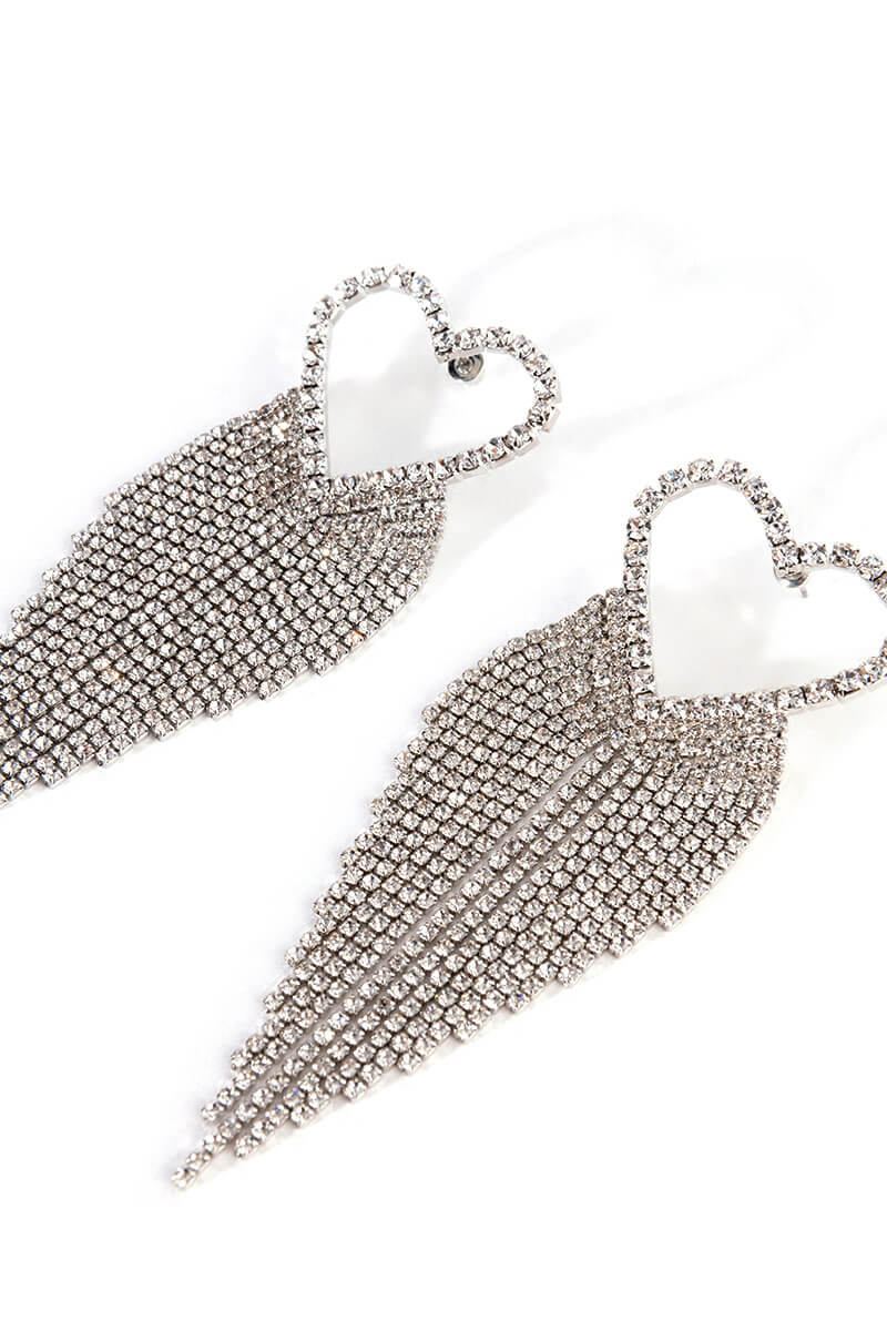 DONT FORGET MY LOVE RHINESTONE STATEMENT EARRINGS