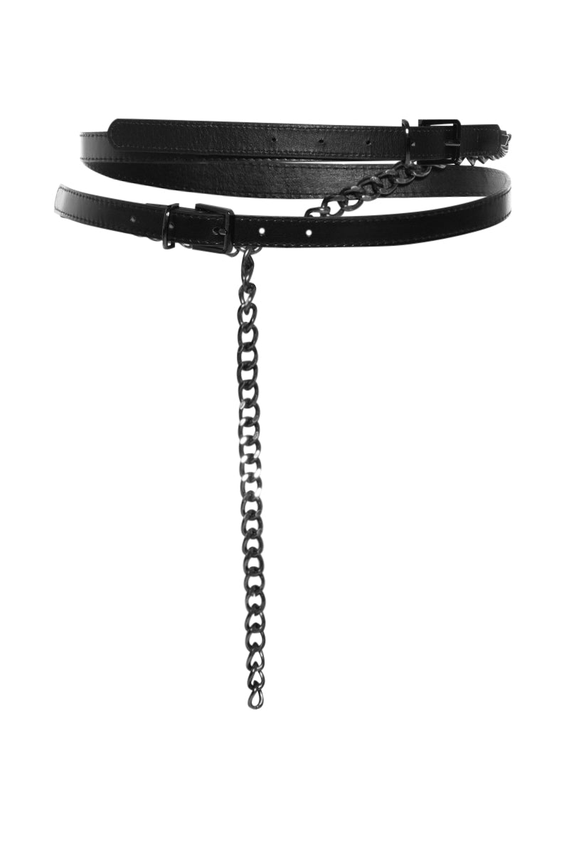 DOUBLE TROUBLE WRAP CHAIN BELT