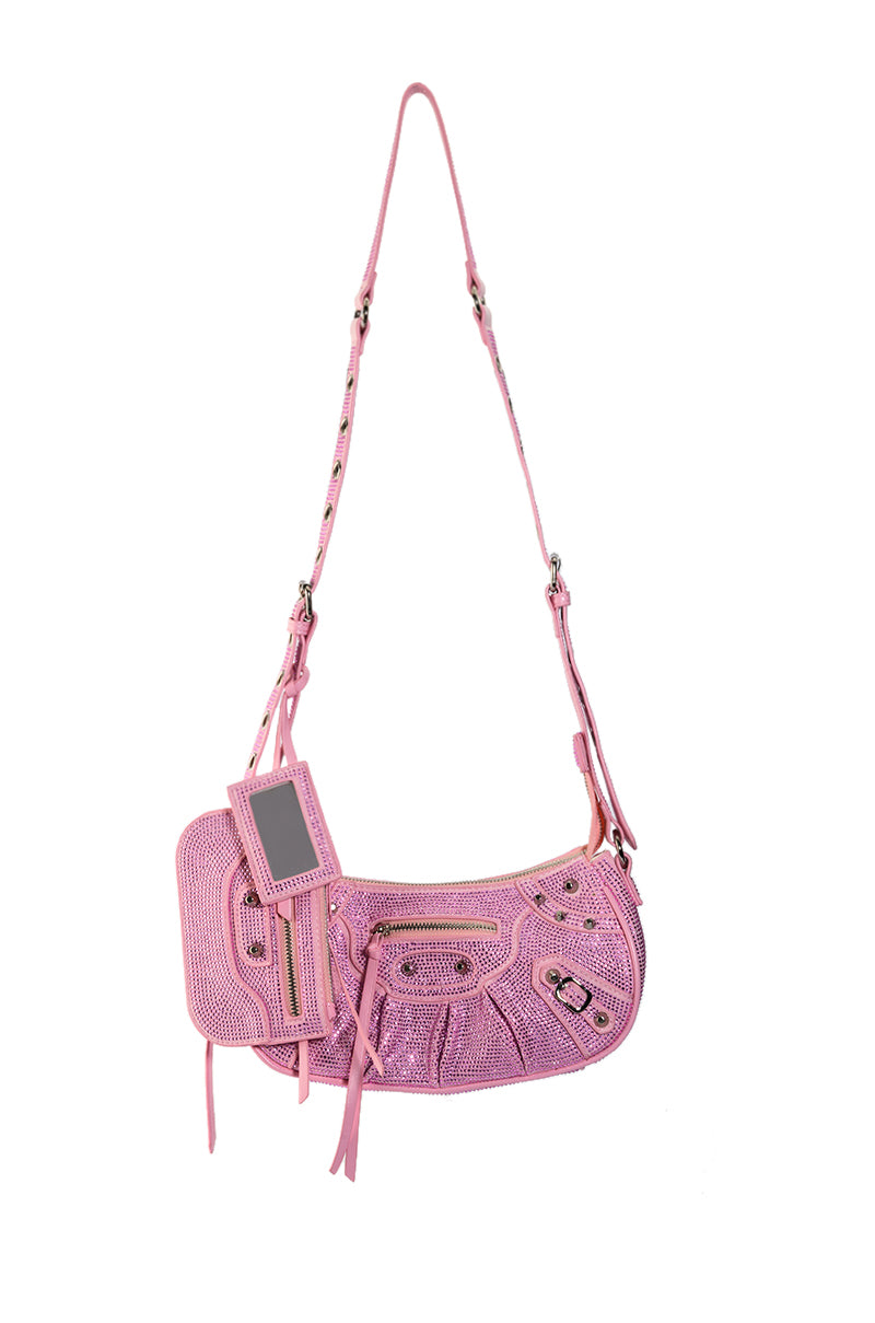 ELEGANT EMBELLISHED BAG IN LIGHT PINK