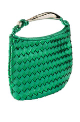 BIERA WEAVEN PU BAG IN GREEN