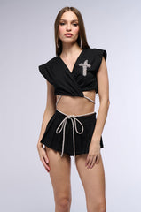 PRAY 4 LOVE EMBELLISHED TOP