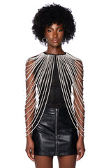 RHINESTONE EMBELLISHED DETAIL TOP