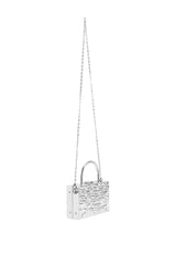 CHROME TOP HANDLE PURSE